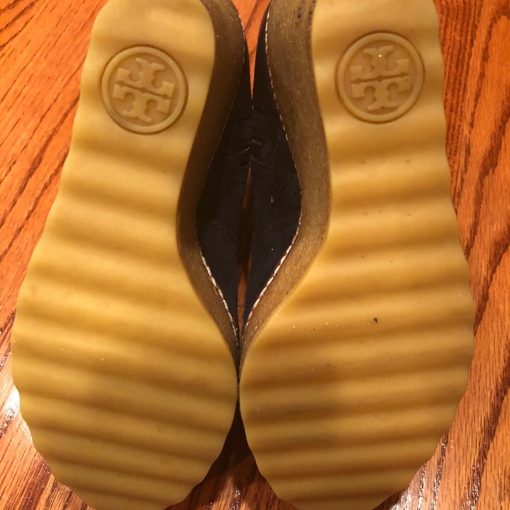 Tory Burch Suede Blue Wedge Boots size 7 - Picture 7 of 8